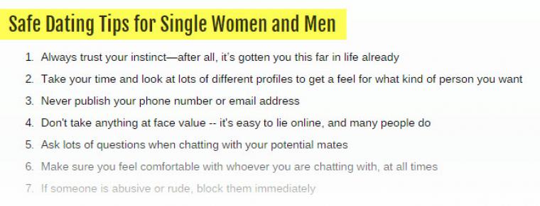 internet dating strategies